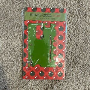 Multitool metal card great addition to any wallet